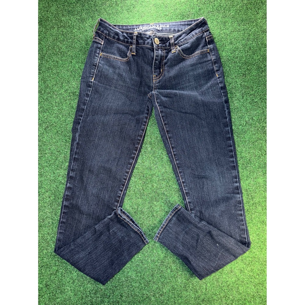 American Eagle Outfitters Womens Jegging Stretch Dark Wash Blue Jeans Size 4